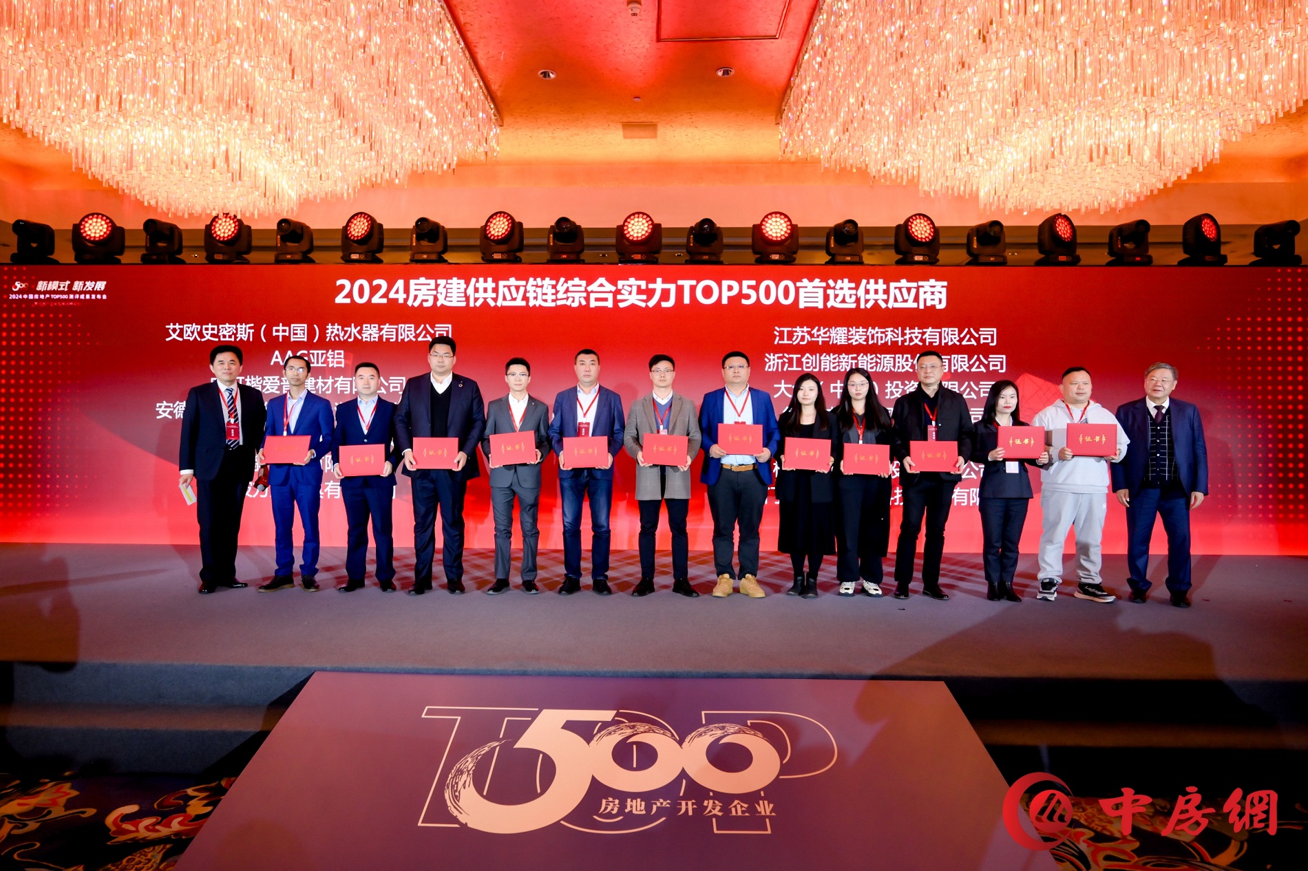 超低能耗项目配套品牌第一！2024房地产TOP500测评成果发布，新葡萄8883股份荣获三大奖项！